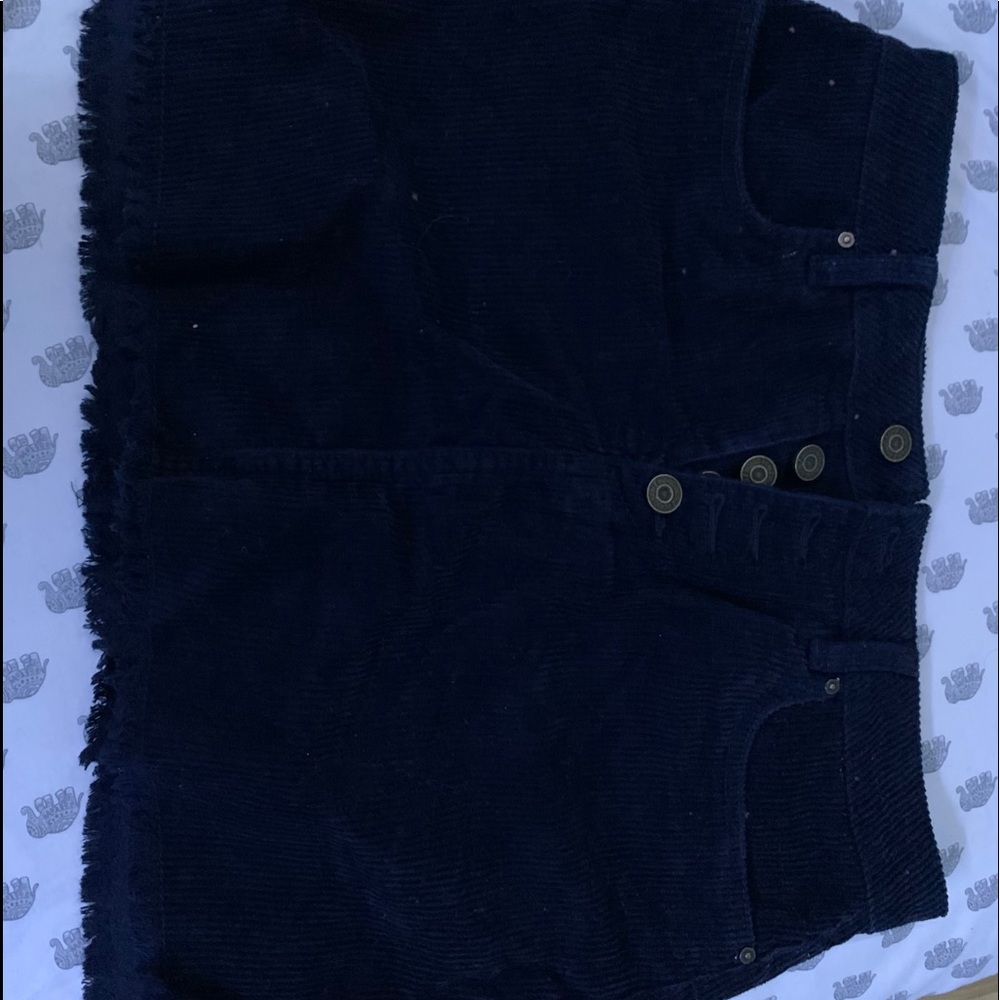 Navy Blue Mini Skirt